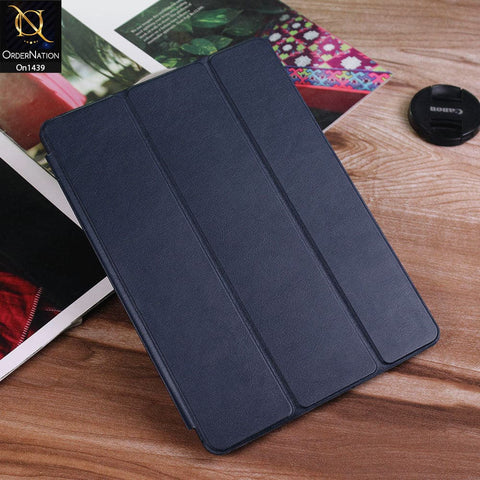 iPad 10.2 / iPad 7 (2019) Cover - Blue - PU Leather Smart Book Foldable Case