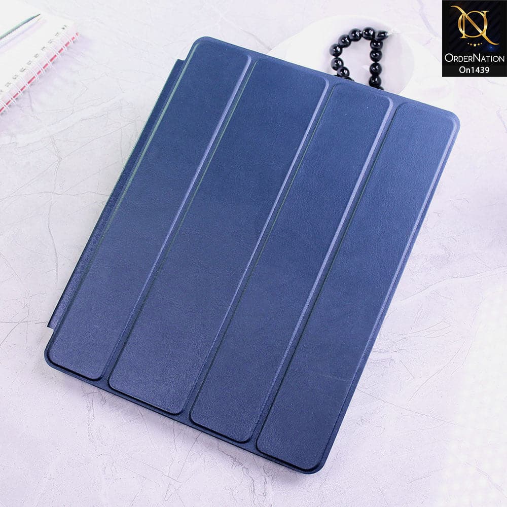 iPad 4 / 3 / 2 - Blue - PU Leather Smart Book Foldable Case