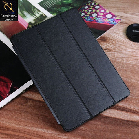 iPad 9.7 (2017) / 5th Generation - Black - PU Leather Smart Book Foldable Case