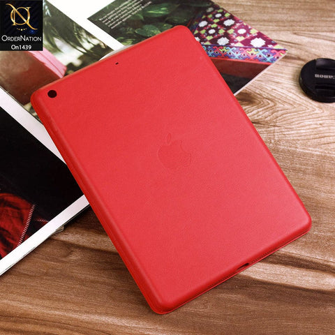 iPad 9.7 (2017) / 5th Generation - Red - PU Leather Smart Book Foldable Case