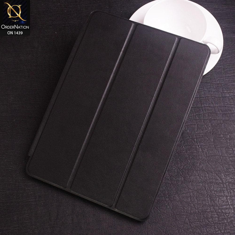 iPad 10.2 / iPad 8 (2020) Cover - Black - PU Leather Smart Book Foldable Case