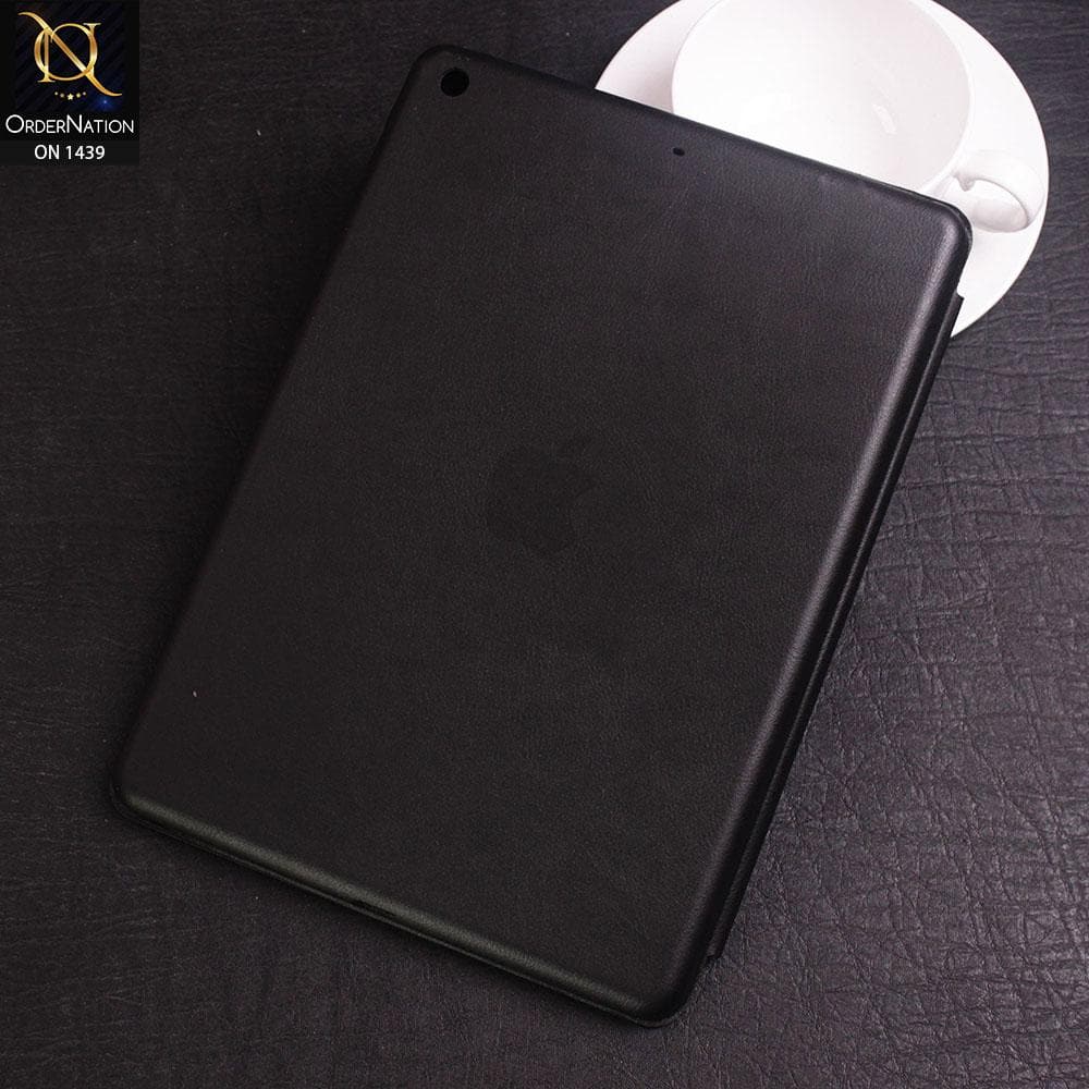 iPad 10.2 / iPad 7 (2019) Cover - Black - PU Leather Smart Book Foldable Case