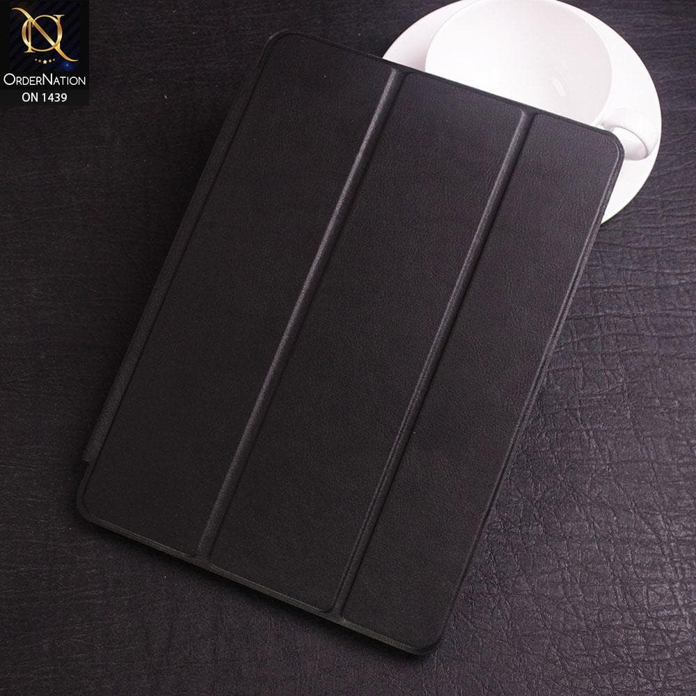 iPad Air 2 Cover - Black - PU Leather Smart Book Foldable Case