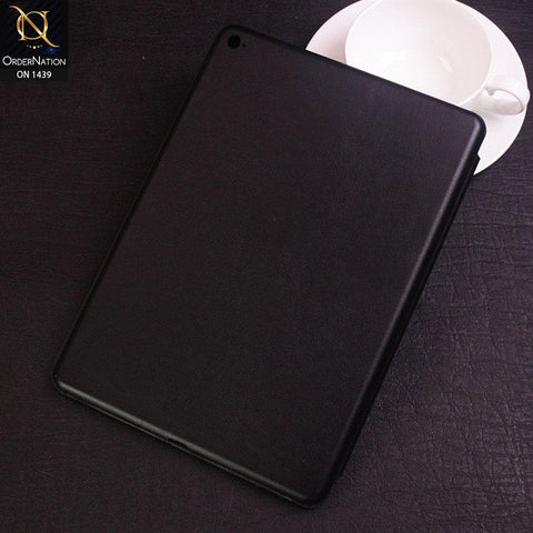 iPad Air 2 Cover - Black - PU Leather Smart Book Foldable Case