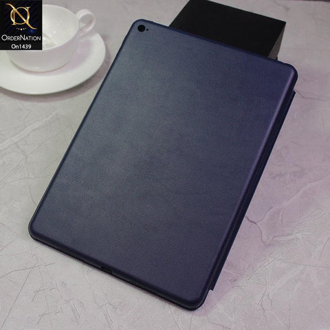 iPad Air 2 Cover - Blue - PU Leather Smart Book Foldable Case