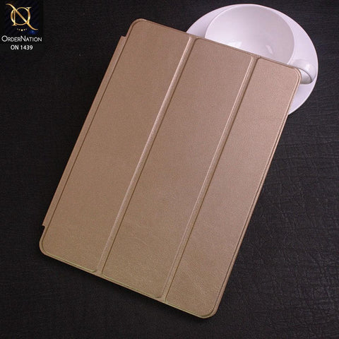 iPad Air (2013) Cover - Golden - PU Leather Smart Book Foldable Case