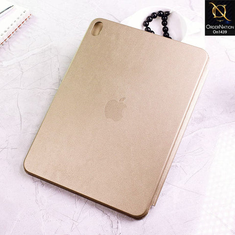 iPad Air 2020 / iPad Air 4 Cover - Golden - PU Leather Smart Book Foldable Case