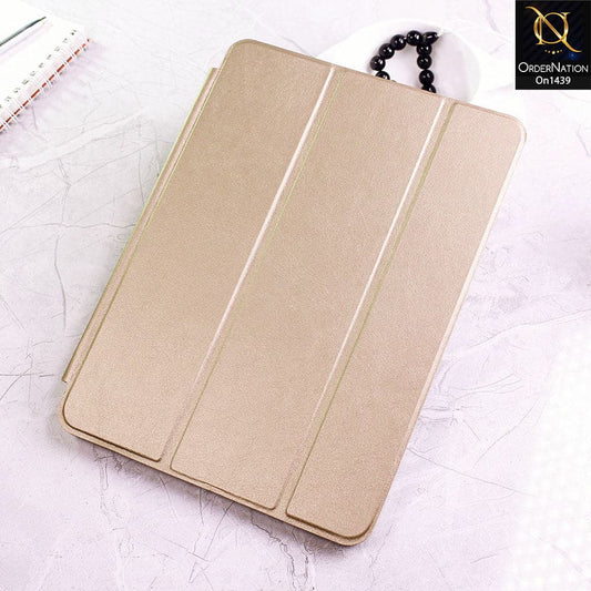 iPad Air 2020 / iPad Air 4 Cover - Golden - PU Leather Smart Book Foldable Case