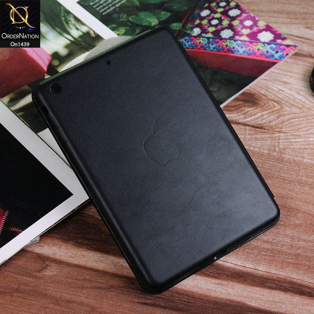 iPad Mini 3 / 2 / 1 Cover - Black - PU Leather Smart Book Foldable Case