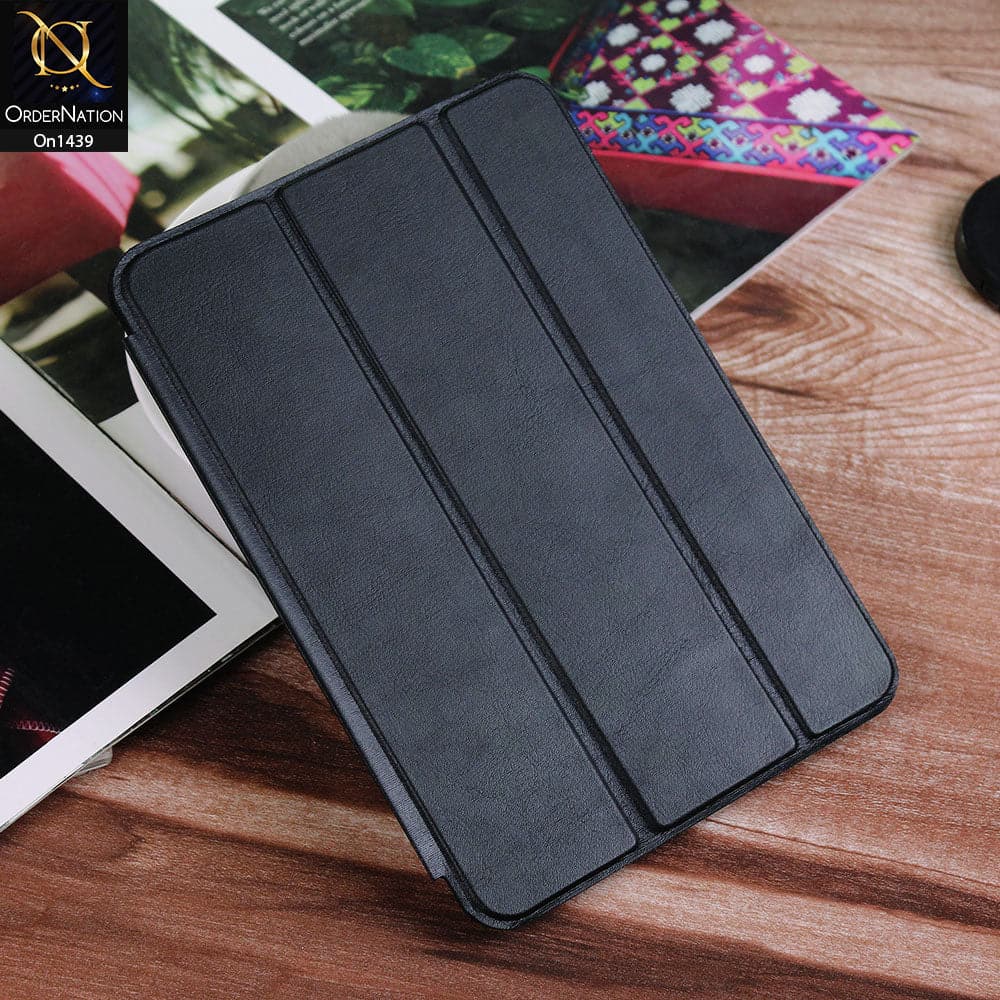 iPad Mini 3 / 2 / 1 Cover - Black - PU Leather Smart Book Foldable Case