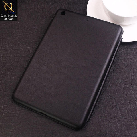iPad Mini 3 / 2 / 1 Cover - Black - PU Leather Smart Book Foldable Case