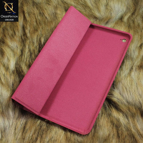 iPad Mini 4 - Dark Pink - PU Leather Smart Book Foldable Case