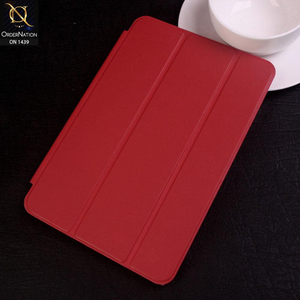 iPad Mini 5 / iPad Mini (2019) Cover - Red - PU Leather Smart Book Foldable Case