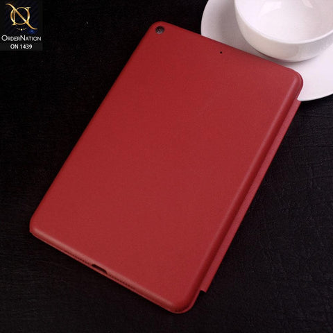 iPad Mini 5 / iPad Mini (2019) Cover - Red - PU Leather Smart Book Foldable Case