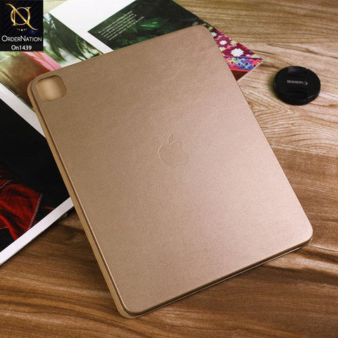 iPad Pro 12.9 (2020) - Dark Gold - PU Leather Smart Book Foldable Case