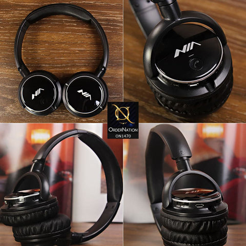 Nia Q1 Wireless Bluetooth Headphone - Black