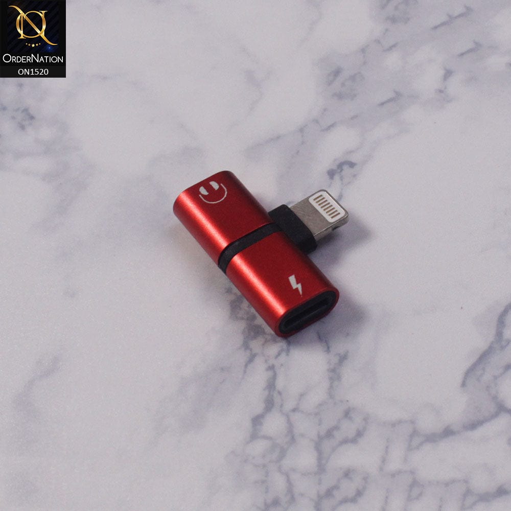 Lightning Adapter - Red - 3.5mm Audio Interface bluetooth Lightning Adapter