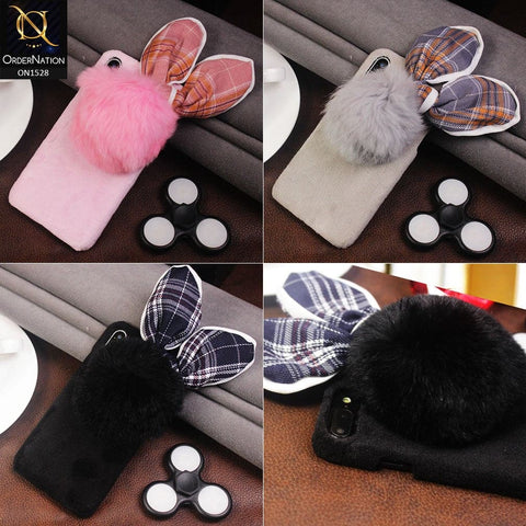 iPhone 6S / 6 Cover - Black - Cute Warm 3D Cartoon Ear Fur Case