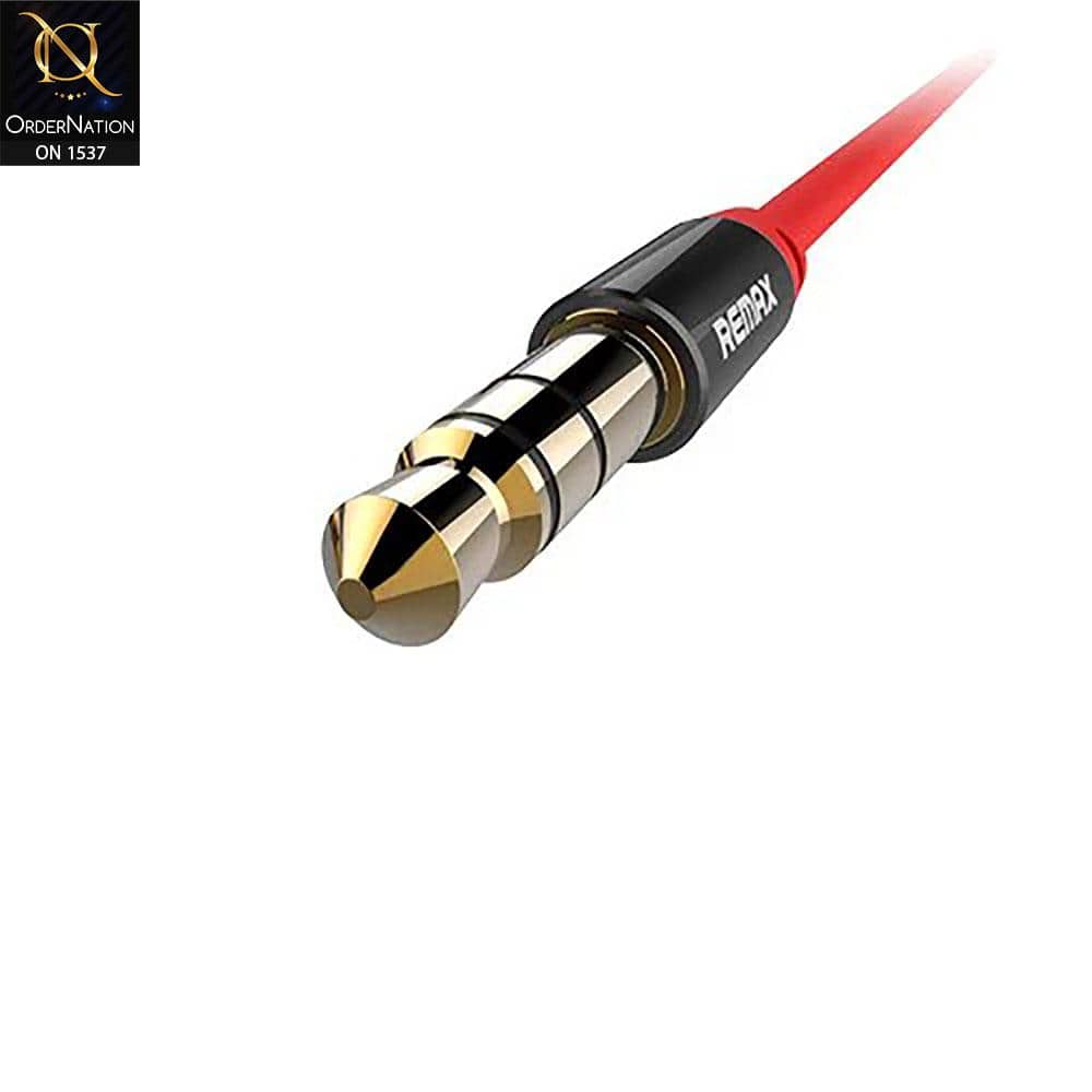 Remax RL-L100 3.5mm Aux Audio Cable - Red