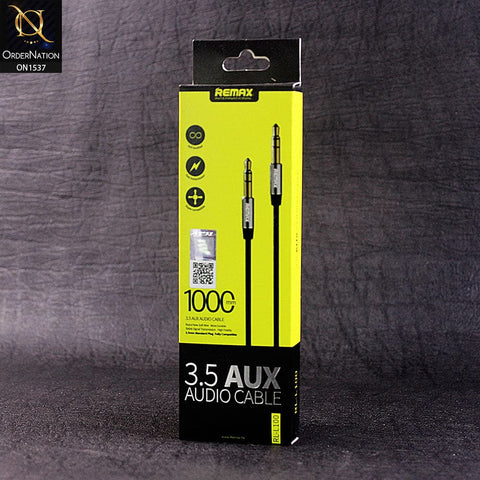 Remax RL-L100 3.5mm Aux Audio Cable - Gray