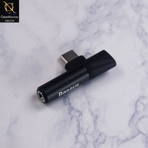 Type-C Adapter - Black - Basues L41 3.5mm Audio Interface Type-C Adapter