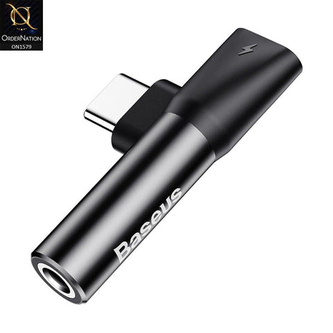 Type-C Adapter - Black - Basues L41 3.5mm Audio Interface Type-C Adapter