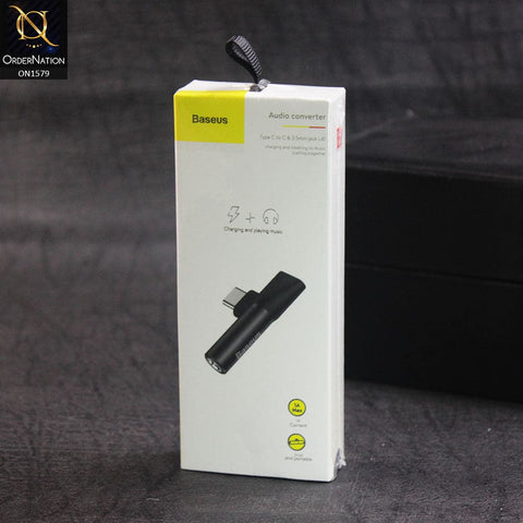 Type-C Adapter - Black - Basues L41 3.5mm Audio Interface Type-C Adapter