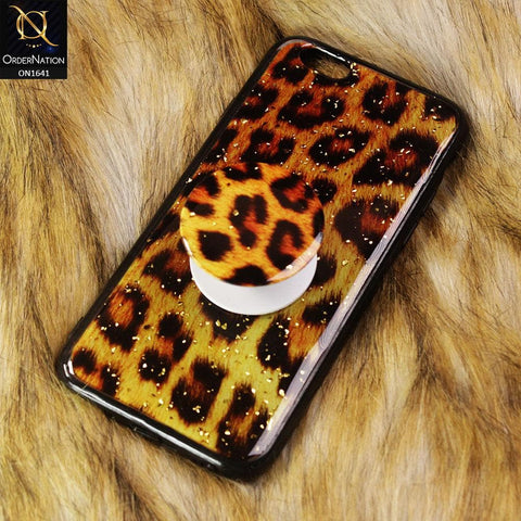 iPhone 6S / 6 - Yellow - Unique Print Series Soft Case With Matching Mobile holder
