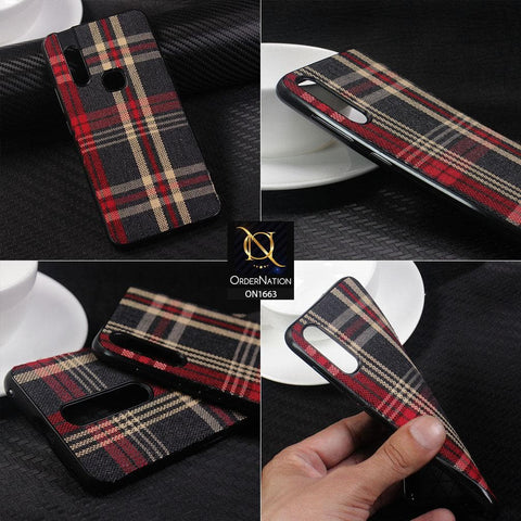 Xiaomi Redmi Note 7 Cover - Soft Check Febric Phenomenal Style Case