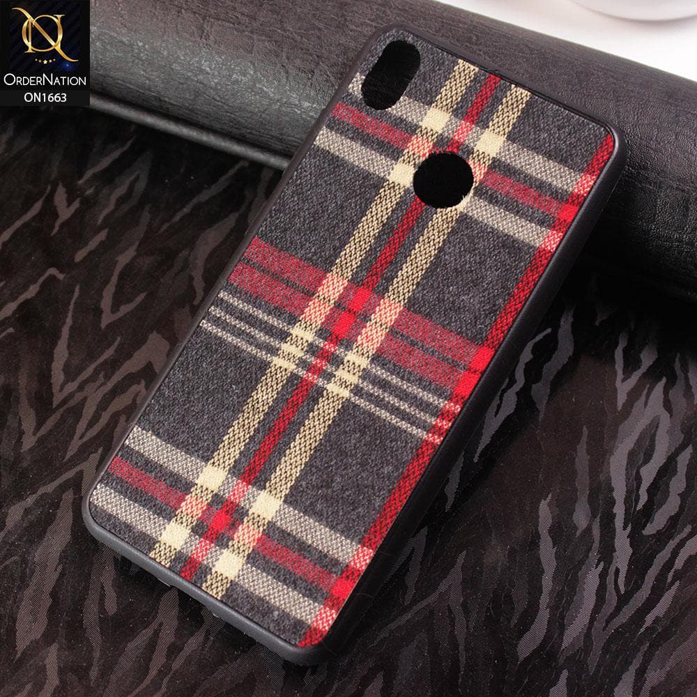 Infinix Hot S3 Cover - Soft Check Febric Phenomenal Style Case