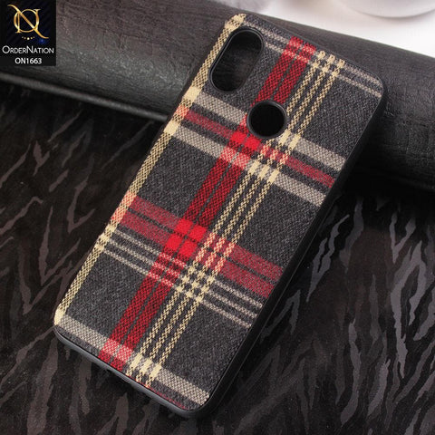 Xiaomi Mi 8 Cover - Soft Check Febric Phenomenal Style Case