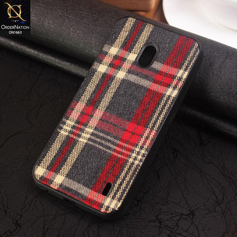 Nokia 2.2 Cover - Soft Check Febric Phenomenal Style Case