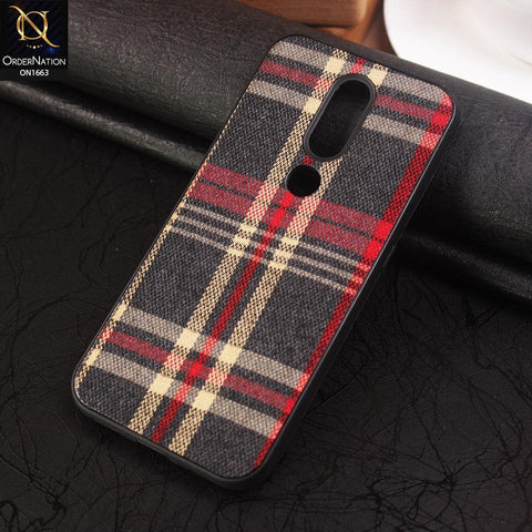 Nokia 4.2 Cover - Soft Check Febric Phenomenal Style Case