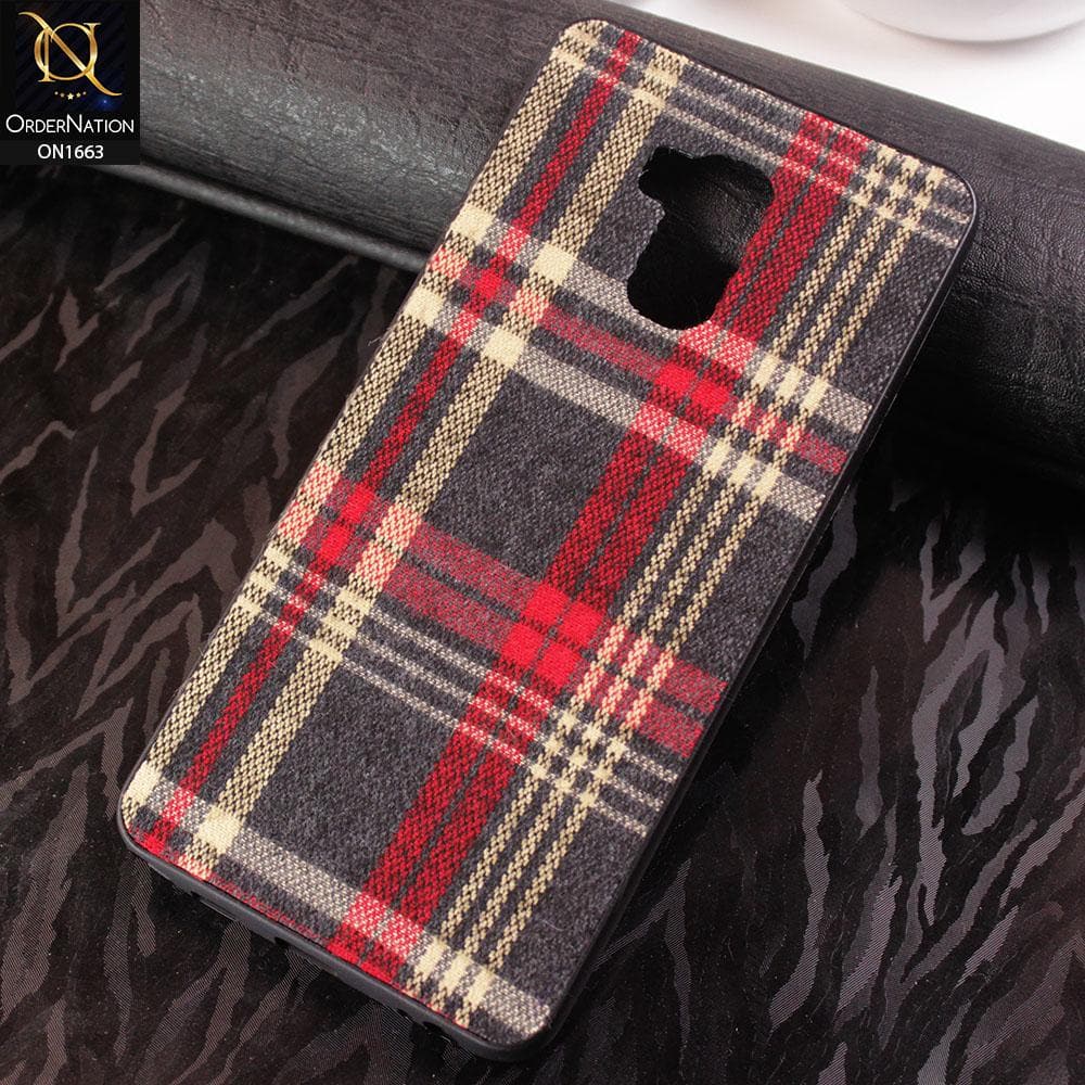 Infinix Note 5 Stylus / X605 Cover - Soft Check Febric Phenomenal Style Case