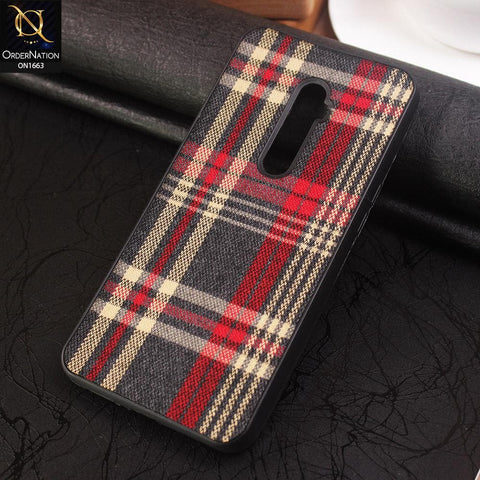 Oppo Reno 10x Zoom Cover - Soft Check Febric Phenomenal Style Case
