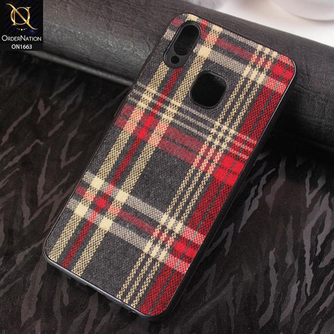 Vivo Y91 / Y95 Cover - Soft Check Febric Phenomenal Style Case