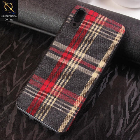 Vivo Y91C Cover - Soft Check Febric Phenomenal Style Case