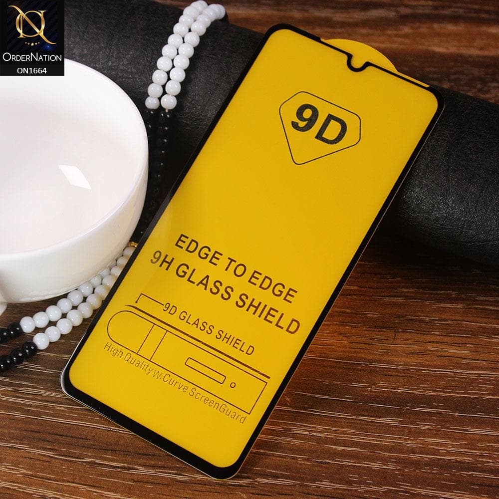 Xtreme Quality 9D Tempered Glass With 9H Hardness For Samsung Galaxy A20 - Black