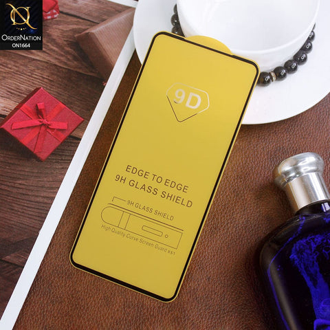 Oppo K10 Cover - Black - Xtreme Quality 9D Tempered Glass With 9H Hardness
