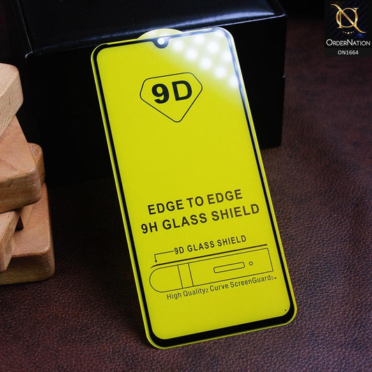 Oppo F9 / F9 Pro - Black- Xtreme Quality 9D Tempered Glass With 9H Hardness