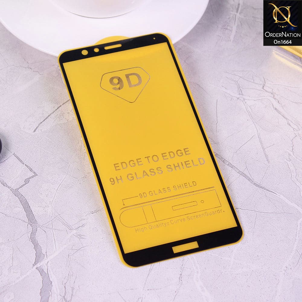 Huawei Honor 7X - Black - Xtreme Quality 9D Tempered Glass With 9H Hardness