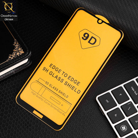 Huawei Y5 2019 Screen Protector - Black - Xtreme Quality 9D Tempered Glass Screen Protector