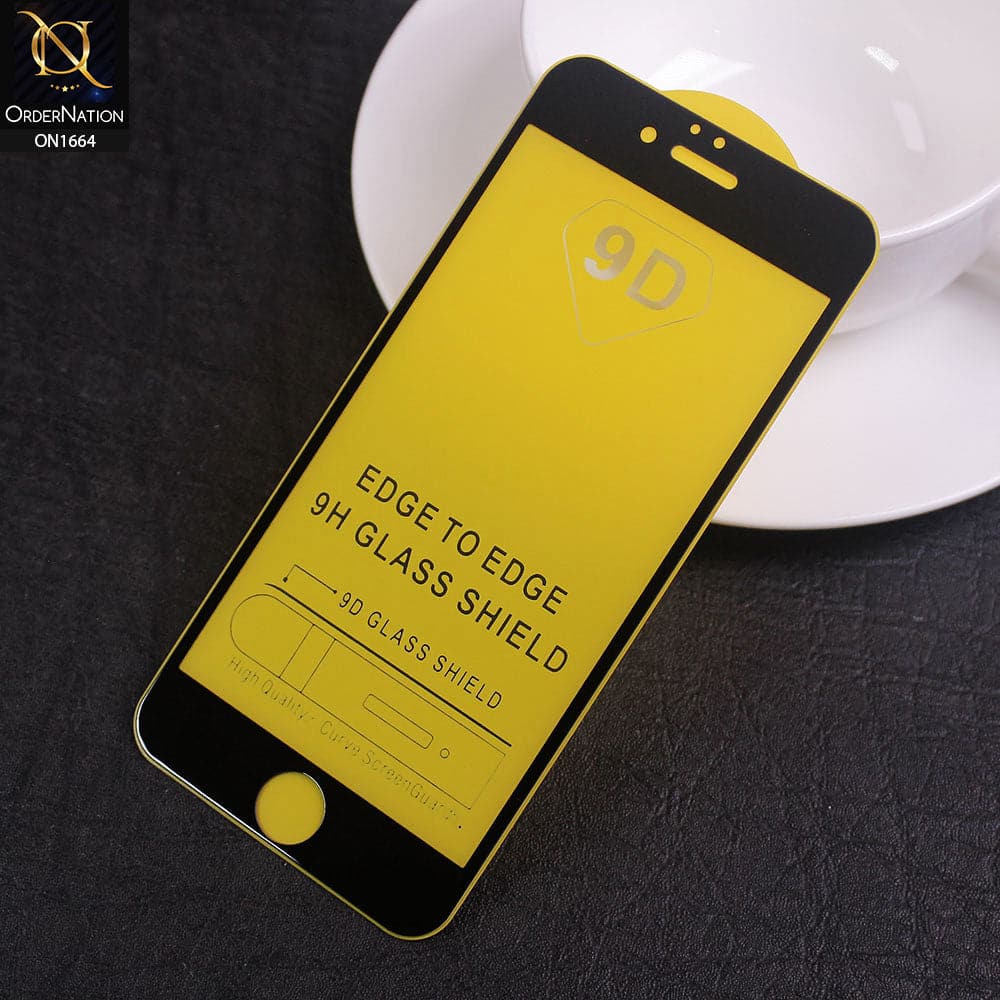 iPhone 6S / 6 - Black - Xtreme Quality 9D Tempered Glass With 9H Hardness