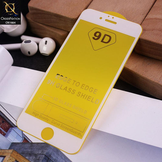 iPhone 6s Plus / 6 Plus Cover - White - Xtreme Quality 9D Tempered Glass With 9H Hardness