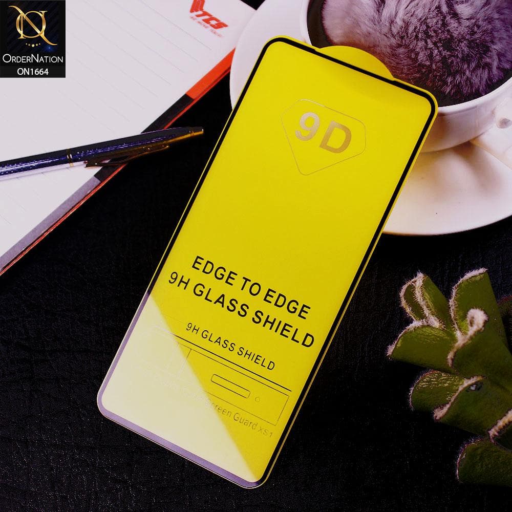 Tecno Spark 7 Pro Protector - Black - Xtreme Quality 9D Tempered Glass With 9H Hardness