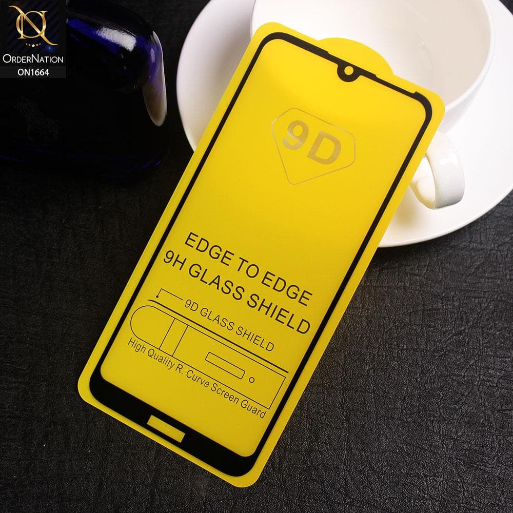 Huawei Y6 2019 / Y6 Prime 2019 - Black - Xtreme Quality 9D Tempered Glass With 9H Hardness