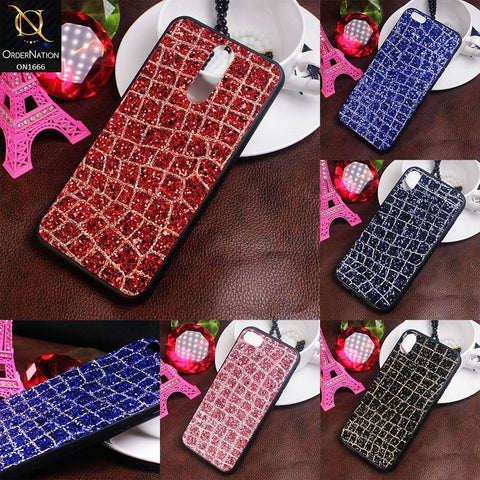 Samsung Galaxy S10 Plus Cover - Blue - Sparkle Glitter Bling Bling Fashion Pattern Soft Case