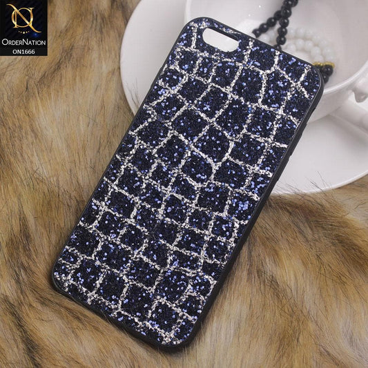 Sparkle Glitter Bling Bling Fashion Pattern Soft Case For iPhone 6S / 6 - Blue