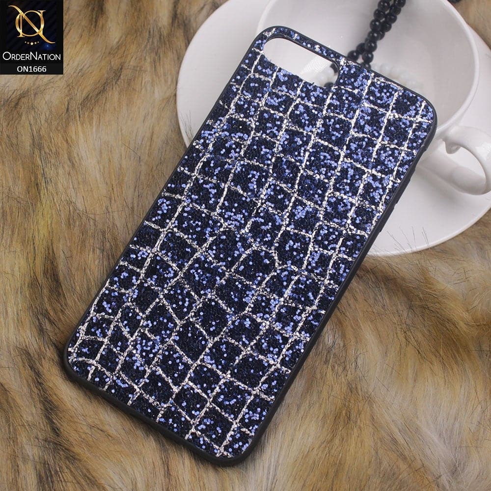 iPhone 8 Plus / 7 Plus Cover - Blue - Sparkle Glitter Bling Bling Fashion Pattern Soft Case