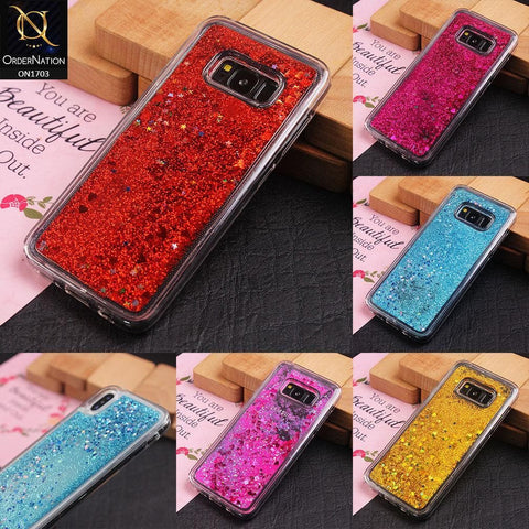 iPhone 6s Plus / 6 Plus Cover - Red - Stylish Liquid Water Glitter Case